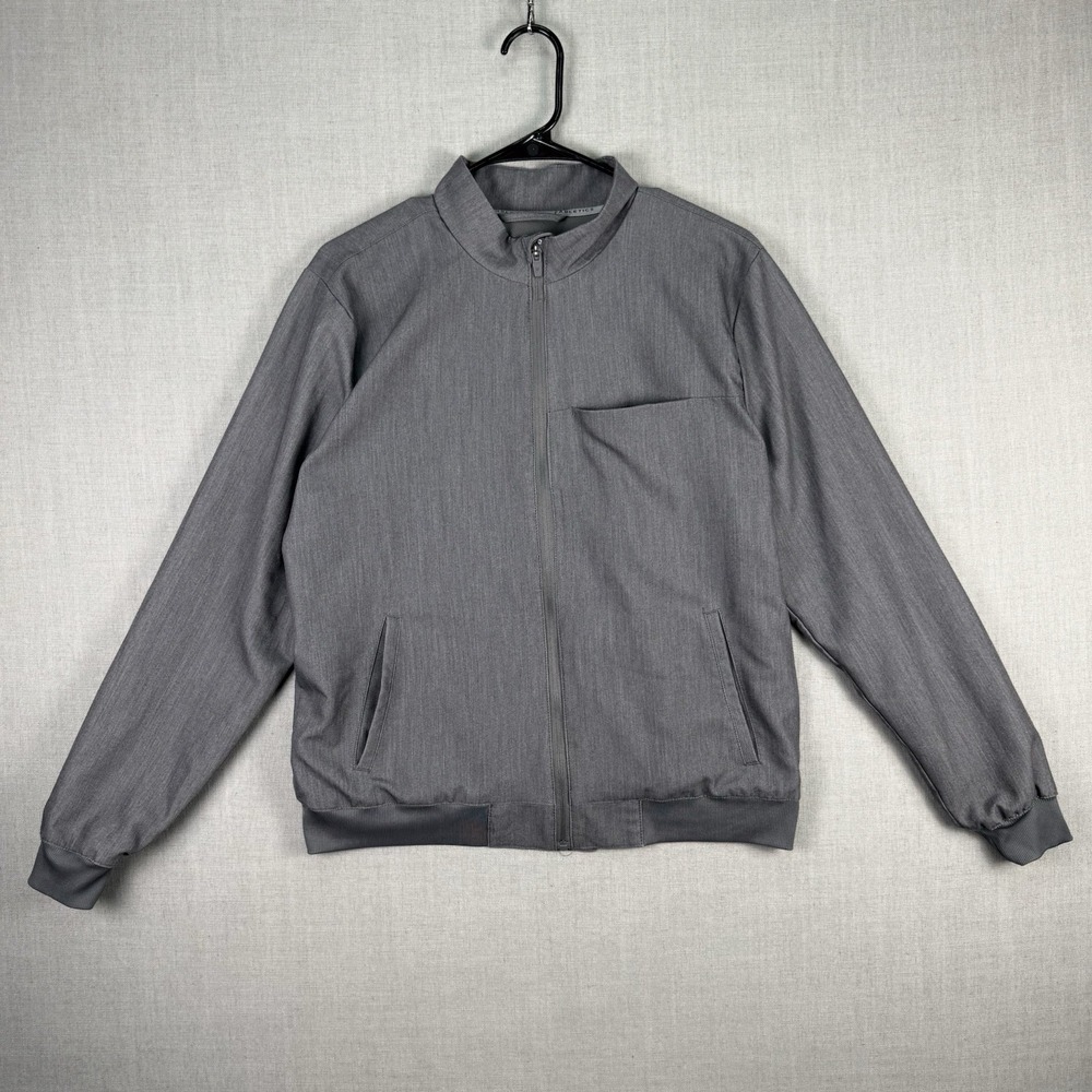 Fabletics Jacket Women's Size Large Gray Full Zip Feel Good Performance Athletic